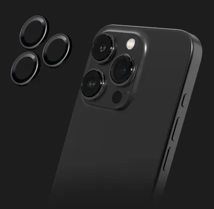 Захисне скло LAUT Prime Glass для камери iPhone 15 Pro/15 Pro Max (Black)