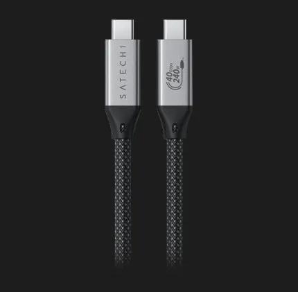 Кабель Satechi USB4 Pro 240W (Space Gray) (1.2 m) (ST-YU4120M)