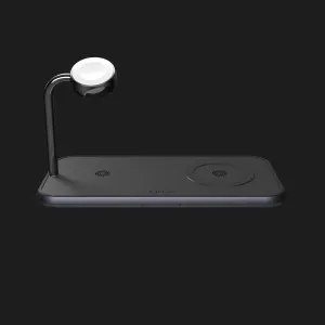 Беспроводная зарядка Zens Dual + Watch Aluminium Wireless Charger (Black) (ZEDC05BM/00)