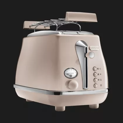 Купить Тостер DeLonghi Icona Metallics (CTOT 2103 BG) (Beige) — цены ⚡ ...