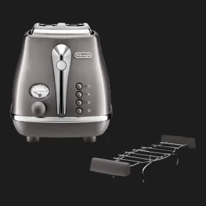 Тостер DeLonghi Icona Metallics (Graphite) в Ковелі