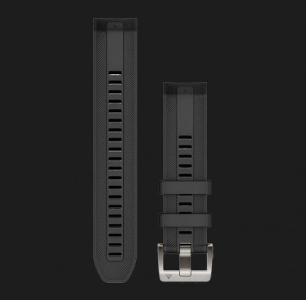 Ремінець Garmin 22mm QuickFit Black Silicone Strap (010-13225-00)
