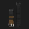 Ремінець Garmin 22mm QuickFit Leather/FKM Hybrid Strap, Tundra/Black (010-13225-07)