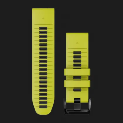 Ремешок Garmin 26mm QuickFit Electric Lime/Graphite Silicone (010-13281-03)