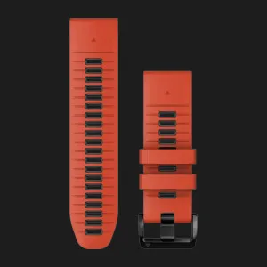 Ремінець Garmin 26mm QuickFit Flame Red/Graphite Silicone Bands (010-13281-04)