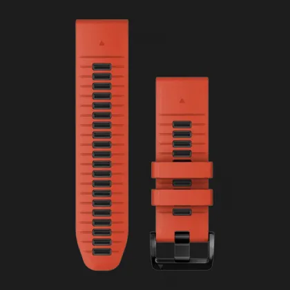 Ремешок Garmin 26mm QuickFit Flame Red/Graphite Silicone Bands (010-13281-04) в Чернигове