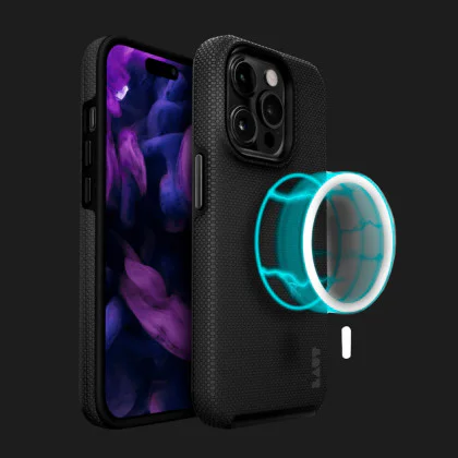 Чохол LAUT Shield Case MagSafe для iPhone 15 Pro (Black) в Дніпрі