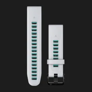 Ремінець Garmin 20mm QuickFit Whitestone/Aqua Silicone Bands (010-13279-07)