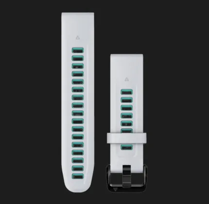 Ремешок Garmin 20mm QuickFit Whitestone/Aqua Silicone Bands (010-13279-07)