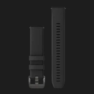 Ремінець Garmin 20mm Quick Release Black with Gunmetal Hardware (010-13114-00)