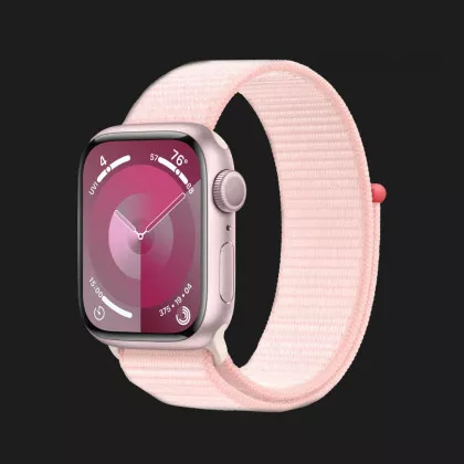 Apple Watch Series 9 GPS 41mm Pink Aluminum Case with Light Pink Sport Loop (MR953) в Києві