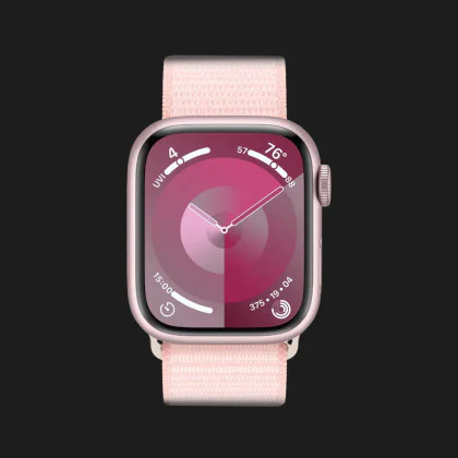 Apple Watch Series 9 GPS 41mm Pink Aluminum Case with Light Pink Sport Loop (MR953) в Днепре