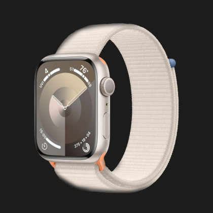 Apple Watch Series 9 GPS 45mm Starlight Aluminum Case with Starlight Sport Loop (MR983) в Коломые