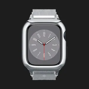 Чехол-ремень Spigen Metal Fit Pro для Apple Watch 44/45mm (Silver) (ACS04584) в Сваляве