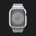 Чехол-ремень Spigen Metal Fit Pro для Apple Watch 44/45mm (Silver) (ACS04584)