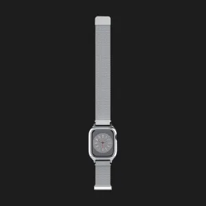 Чехол-ремень Spigen Metal Fit Pro для Apple Watch 44/45mm (Silver) (ACS04584) в Сваляве