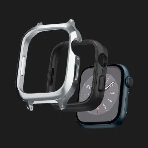 Чехол-ремень Spigen Metal Fit Pro для Apple Watch 44/45mm (Silver) (ACS04584) в Сваляве