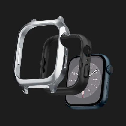 Чехол-ремень Spigen Metal Fit Pro для Apple Watch 44/45mm (Silver) (ACS04584) в Новом Роздоле