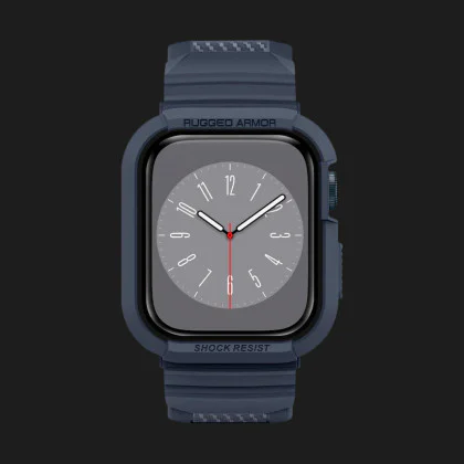 Чехол-ремешок Spigen Rugged Armor Pro для Apple Watch 44/45mm (Charcoal Grey) (ACS00819) в Броварах