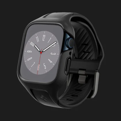 Чохол-ремінець Spigen Liquid Air Pro для Apple Watch 44/45mm (Black) (ACS04182) Івано-Франківську