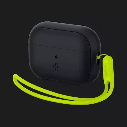 Чохол Spigen Silicone Fit для AirPods Pro (2nd/1st gen) (Black/Green) (ACS05810) в Камʼянському