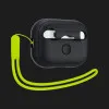 Чохол Spigen Silicone Fit для AirPods Pro (2nd/1st gen) (Black/Green) (ACS05810)