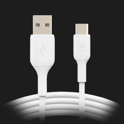Кабель Belkin USB-A to USB-С PVC 1m (White) в Камʼянському