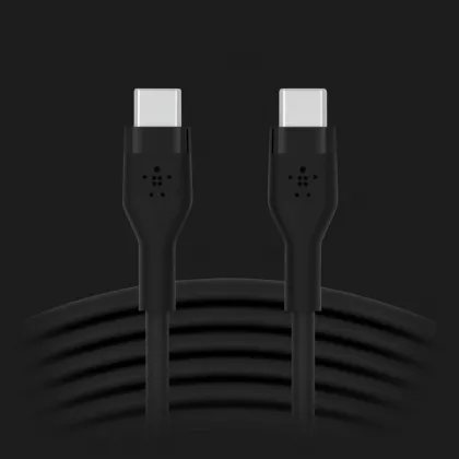 Кабель Belkin Silicone USB-C — USB-C 3m (Black) в Новому Роздолі
