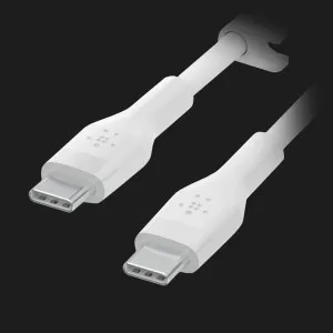 Кабель Belkin Silicone USB-C — USB-C 2m (White) в Хмельницком
