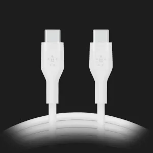 Кабель Belkin Silicone USB-C — USB-C 2m (White) в Хмельницком