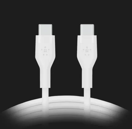 Кабель Belkin Silicone USB-C — USB-C 2m (White)