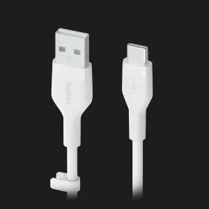Кабель Belkin Silicone USB-A to USB-C 1m (White) в Хмельницком