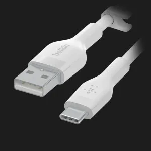 Кабель Belkin Silicone USB-A to USB-C 1m (White) в Хмельницком