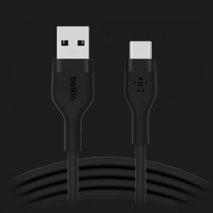 Кабель Belkin Silicone USB-A to USB-C 1m (Black)