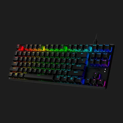 Клавіатура ігрова HyperX Alloy Origins Core PBT Red USB RGB ENG/UA (Black) в Дніпрі