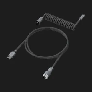 Кабель HyperX USB-A — USB-C спиральный 1.37м (Gray) (6J678AA) (UA) в Бродах
