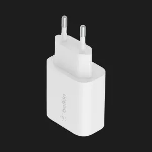 Блок питания Belkin Home Charger USB-C 25W PD с кабелем USB-С > USB-C, 1m, PVC (White) в Хмельницком