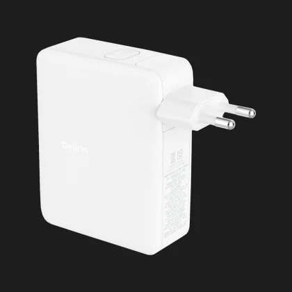 Блок питания Belkin Home Charger 140W 3хUSB-C GAN PD PPS, USB-A (White) Кременчуке