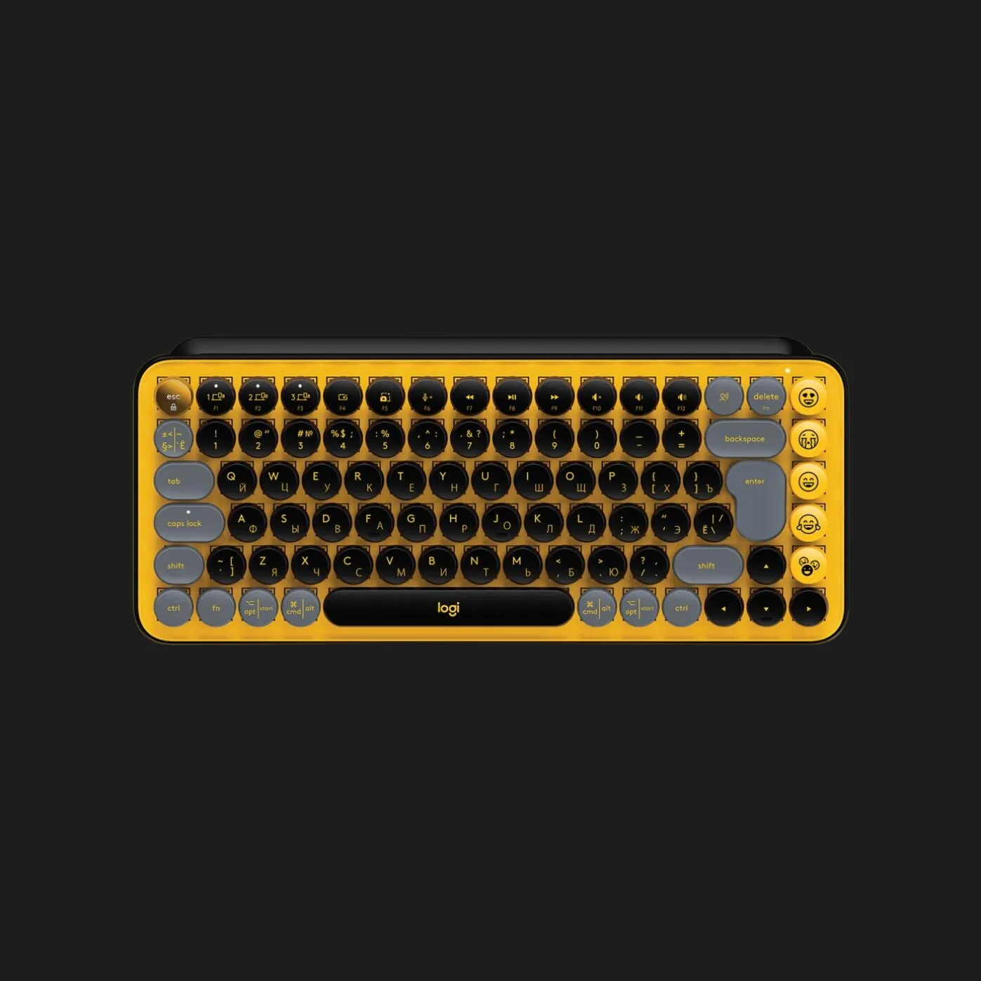 Клавіатура бездротова Logitech Pop Wireless Blast Yellow (UA)