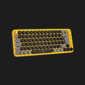 Клавіатура бездротова Logitech Pop Wireless Blast Yellow (UA) в Бродах