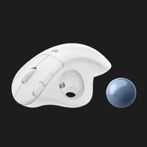 Миша Bluetooth Logitech Ergo M575 USB White (UA) в Бродах
