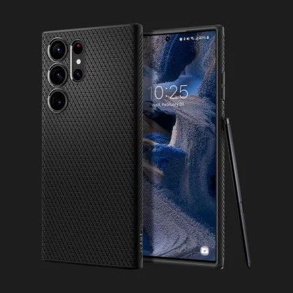 Чохол Spigen Liquid Air для Samsung Galaxy S23 Ultra (Matte Black) в Сваляві