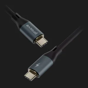 Кабель Proove Powerfull Type-C to Type-C 100W (1m) (Black) в Хмельницькому