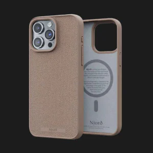 Чохол Elements Njord Fabric MagSafe Case для iPhone 15 Pro (Pink Sand) в Хмельницькому