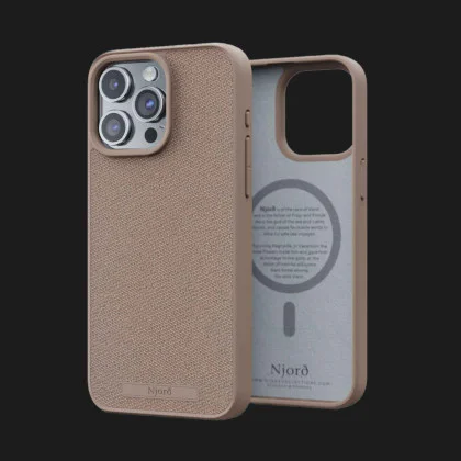 Чохол Elements Njord Fabric MagSafe Case для iPhone 15 Pro (Pink Sand) в Ковелі