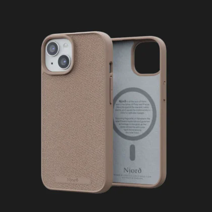 Чохол Elements Njord Fabric MagSafe Case для iPhone 15 (Pink Sand)