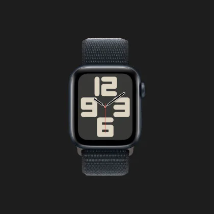 Apple Watch SE 2 40mm Midnight Aluminum Case with Midnight Sport Loop (MRE03) 2023
