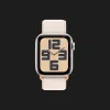 Apple Watch SE 2 40mm Starlight Aluminum Case with Starlight Sport Loop (MR9W3) 2023