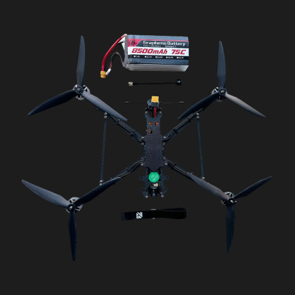 FPV Racing Drone 10 inch Carbon Fiber Drone with Battery 8500 mAh 75C