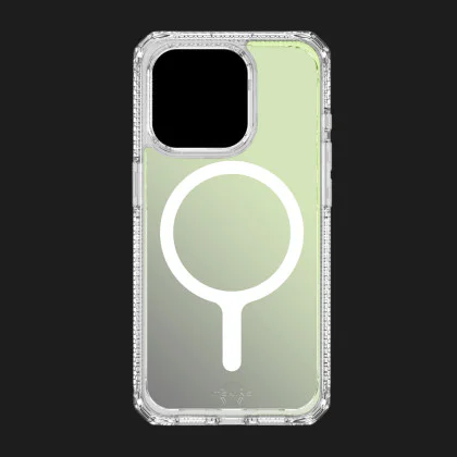 Чохол iTSkins HYBRID R Iridescent with MagSafe для iPhone 15 Pro Max (Green)